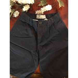 Pleated Khaki Shorts